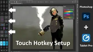Photoshop Touch Hotkey Setup video - Modifiers: Ctrl - Alt - Shift (Tablet Pro) No Keyboard Required