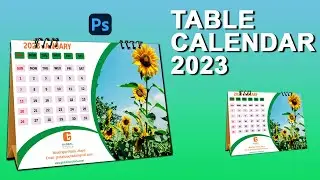 Professional Photo Desk Calendar Design | Table Calendar Design in Photoshop