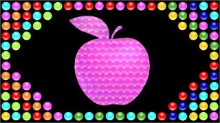 Color Balls & Fruits 🍓🍇  Learn 10 Popular Fruit Names  Preschool Learning Video for Kids