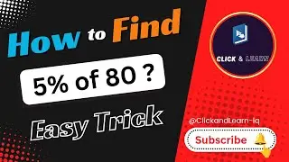 How To Find Number From Percentage  | Maths