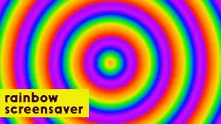 Neon Rainbow Waves | 4K Screensaver Loop | No Music | Sleep & Study