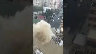 Yasamalda su borusu partladi