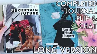 Completed Journal Flip & Chat | Dark Dystopian Journal | Magazine Collage Art Journal