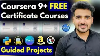 Free Coursera Certificate Courses : Top 9 Free Guided Projects 👨‍💻 Create Website Without Coding