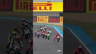 An EVENTFUL opening lap in Race 2 🥵 | 2024 #FrenchWorldSBK 🇫🇷