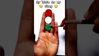 Great Indian Flag painting on coins🥰 // Indian Flag Independence day #shorts #viral #treadingshorts