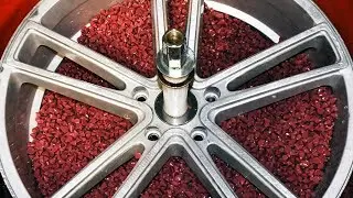 Полная зеркальная полировка дисков Mercedes R22 (процесс)