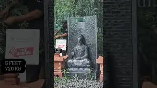 5 FEET GRANITE #FOUNTAIN WITH 3 FEET #BUDDHASTATUE AND RED SANDSTONE #LANTERNS #homedecor #shorts