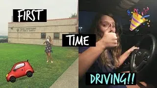 VLOG: Getting my Permit & 1st Time Driving! | Anya Andrea