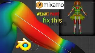 How to fix Mixamo Upload and Weight Paint Blender Tutorial