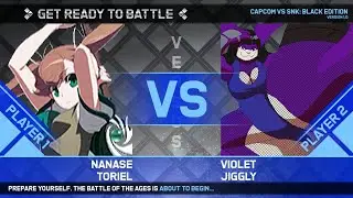 ⚔️: QV - (Co-op A.I) Nanase & Toriel VS Violet & Jiggy (4 Rounds)