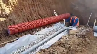 Дренаж для фундамента. Дренажная труба