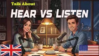 Learn English with Real Conversations Podcast | How to Use Hear Vs Listen in English