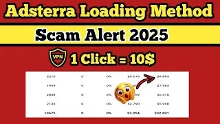 Adsterra self Clicking method 2025 || Alert Adsterra loading method