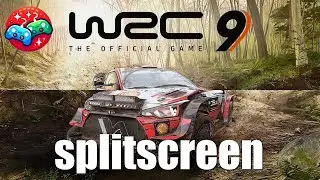 WRC 9 FIA World Rally Championship (PC) - splitscreen gameplay (single PC multiplayer)