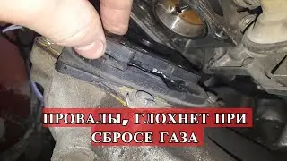 ГЛОХНЕТ ПРИ СБРОСЕ ГАЗА. ПРОВАЛЫ ПРИ РЕЗКОМ НАЖАТИИ НА ГАЗ. ДЁРГАЕТСЯ НА ХОДУ .  МОНОВПРЫСК