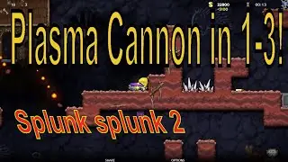 What are the odds? Plasma Cannon OBTAINED in 1-3 | Spelunky 2