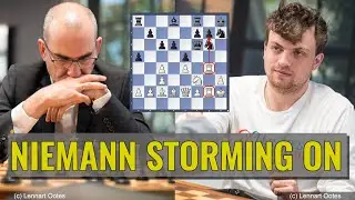 Niemann storming on | Hans Niemann vs Leinier Dominguez | US Championships 2024