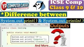 System out println java | Difference between system.out.println and System.out.print in java