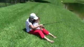 2-Year Old Riley, and Mom, Catching Urban Catfish