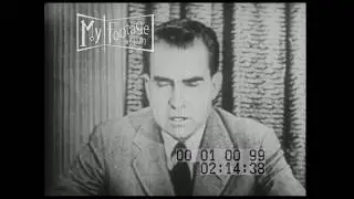 1952 VP Candidate Nixon Addresses Embezzlement Accusations