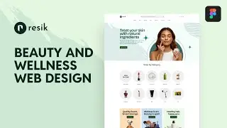 Homepage: Hero Section Slider | Beauty and Wellness Web Design | Figma Tutorial