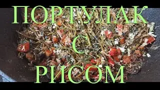 ПОРТУЛАК С ТОМАТАМИ И РИСОМ В КАЗАНЕ НА КОСТРЕ ТУРЕЦКАЯ КУХНЯ 