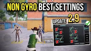 New🔥best non gyroscope settings & sensitivity✅copy & use!!