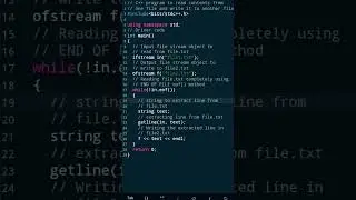C++ Program to Read Content From One File and Write it Into Another File 