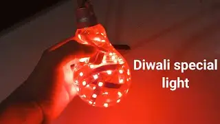 | Diwali 🎇 special light ideas using bulb 💡| decoration lights |
