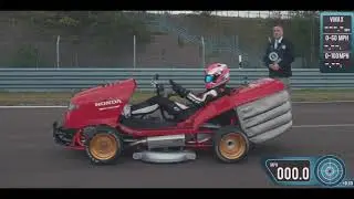 Самая быстрая газонокосилка в мире - Honda Mean Mower V2