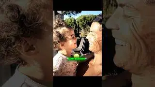 Ronaldo & Georgina with Alana 😂🔥