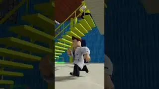 Roblox Barry's Prison Run Chase and Jumpscare 🤣💀 #shorts Roblox Obby Christmas