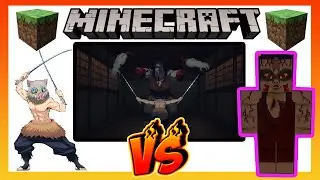 Inosuke Hashibira Vs Horned Demon (Minecraft Demon Slayer Mod)