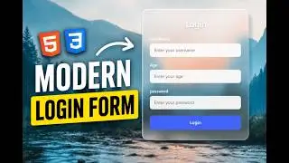 Modern Login Form with HTML & CSS