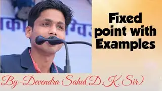 Continuity of function-11(Fixed Point/Invariant Point with Examples and Important Results)in easyway