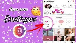 Como fazer capa de Destaque simples para INSTAGRAM