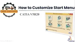 How to customize start menu in CATIA V5R20