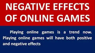 Essay Writing on Negative Effects of Online Games | Essay on Negative Effects of Video Games