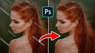 Remove Watermark in Photoshop on any image | Watermark remover app | Photoshop tutorials | One click