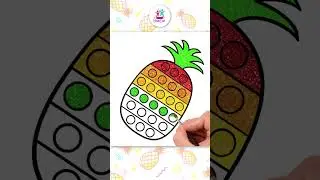 ✏️How to Draw Pop It Pineapple🍍#shorts #howtodraw #drawingforkids #easydrawing #drawing