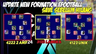 3133 IS BACK !! FORMASI DEFAULT UNIK LANGKA EFOOTBALL UPDATE TERBARU