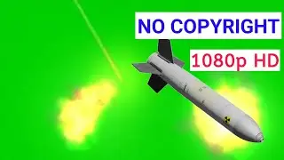 MISSILE IMPACT EFFECT on GREEN SCREEN