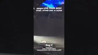 01.04.2023 aespa Insta Story update - 'SYNK HYPER LINE' in Tokyo