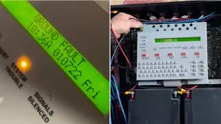Finding fire alarm ground fault at a school Notifier NFS–320C