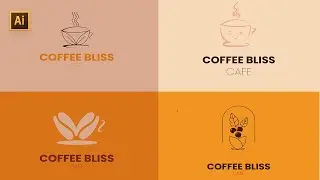 Coffee shop logo design start to finish | illustrator tutorial