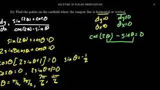 Polar Derivatives and Tangent Lines