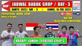 Jadwal Badminton Asia Mixed Team 2023 Hari Ini Day 3 ~ PENENTUAN Juara Grup INDONESIA vs THAILAND
