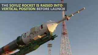 The Soyuz Rolls Out to the Launch Pad