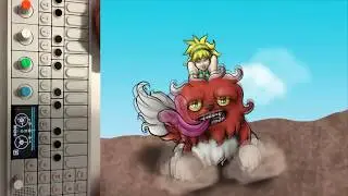 Elf Girl and Puppy Horse (animated) with Music